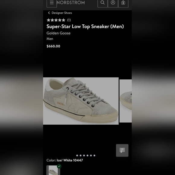 Men Golden Goose Superstar Black Gray Leather Sneakers Size 43 EU - Picture 2 of 9